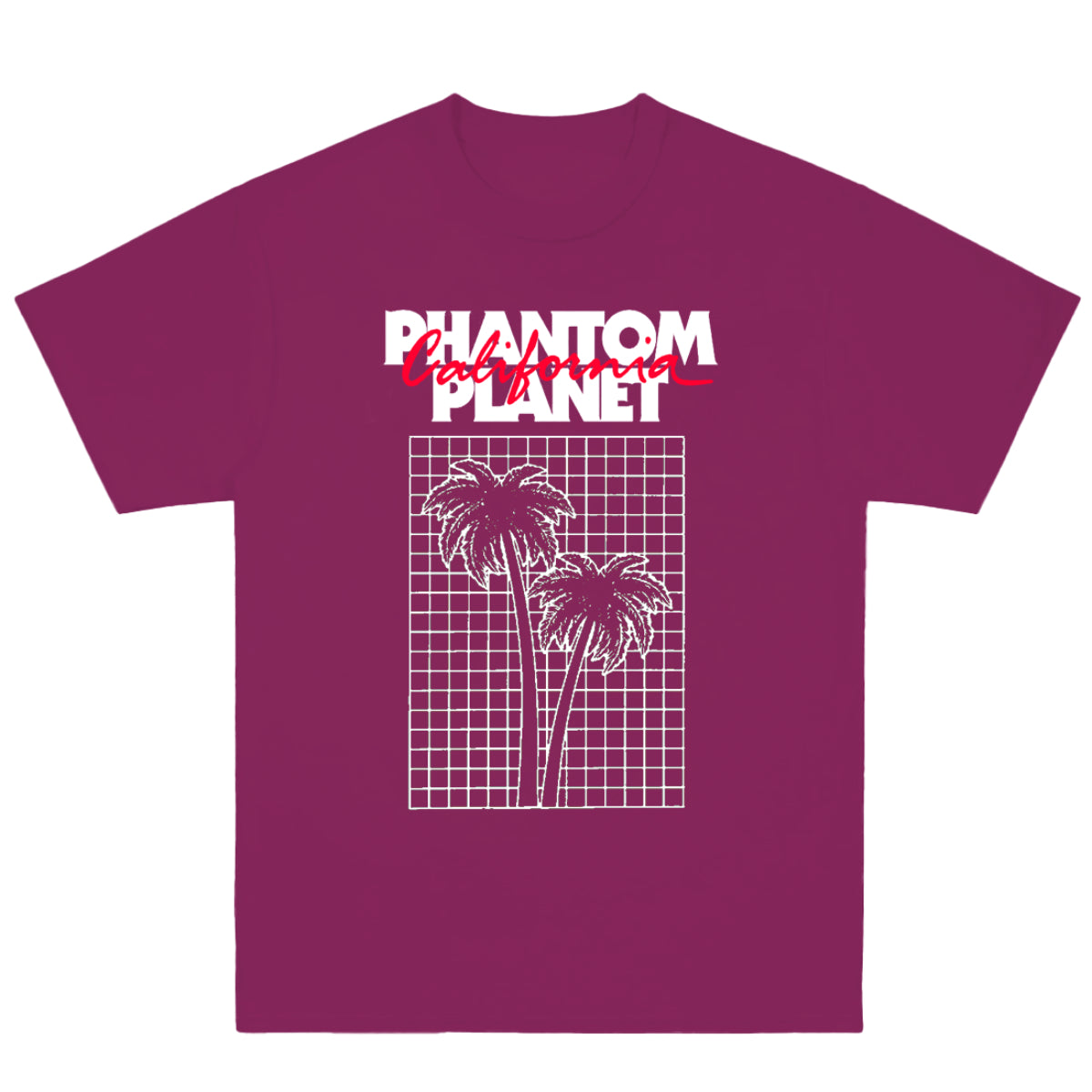Phantom Planet Cal Palm Maroon T-Shirt